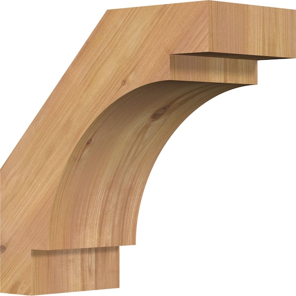 Ekena Millwork 5 1/2"W x 12"D x 12"H Merced Smooth Knee Brace, Western Red Cedar BRC06X12X12MRC00SWR - main